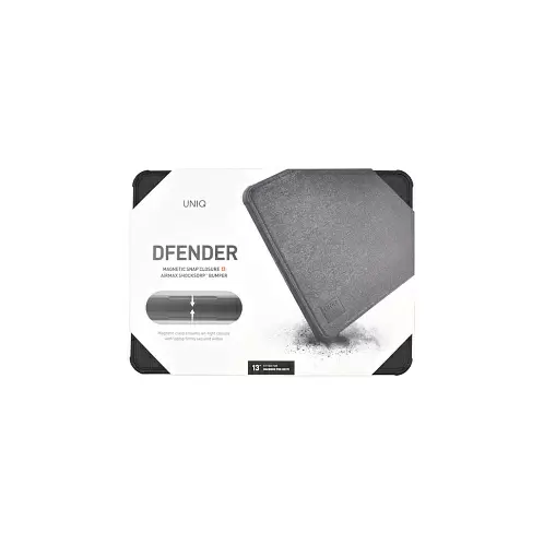 Чехол Uniq DFender Sleeve Kanvas для Macbook Pro 13" / Pro 14", черный