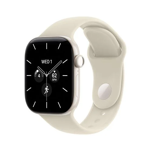 Watch S12, 42 mm,  "жемчужный белый" керамика, ремешок Sport Band, песочный S/M