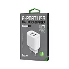 Сетевое зарядное устройство Dorten 2-Port USB Smart ID 12W Wall QC 2.4A, белый