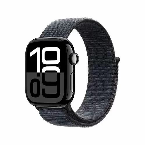 Watch S10, 42 mm, черный алюминий, ремешок Textile Sport Loop, сине-черный