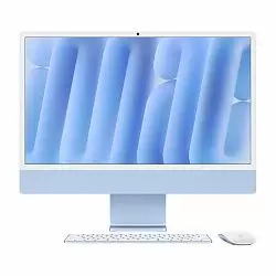 iMac 24" Retina 4,5K, (M4 10C CPU, 10C GPU, 2024), 16 ГБ, 512 ГБ SSD, голубой