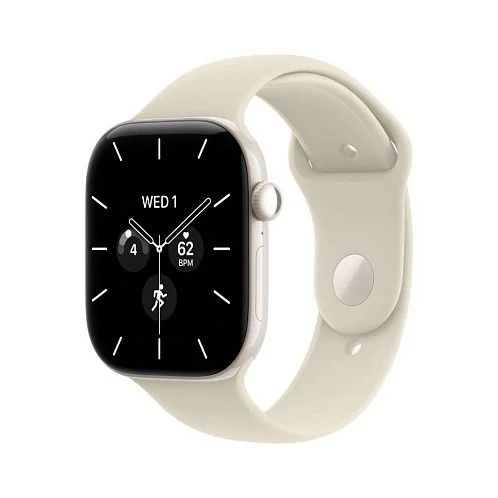 Watch S12, 46 mm,  "жемчужный белый" керамика, ремешок Sport Band, песочный S/M