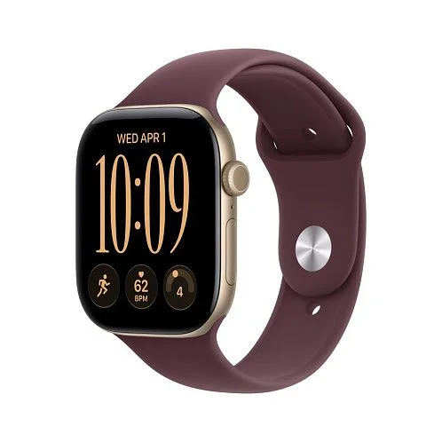Watch S12, 46 mm,  "светлое золото" алюминий, ремешок Sport Band, бургунди M/L