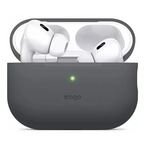 Чехол Elago Silicone case для AirPods Pro 2, темно-серый