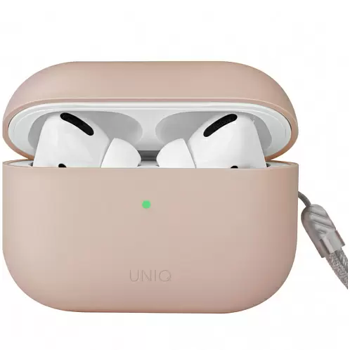 Чехол Uniq LINO Liquid для Airpods Pro 2, силикон, розовый