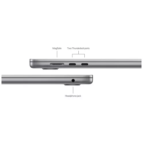 MacBook Air 15" (M3, 8C CPU / 10C GPU, 2024) 16 Гб, 512 Гб SSD, "серый космос"