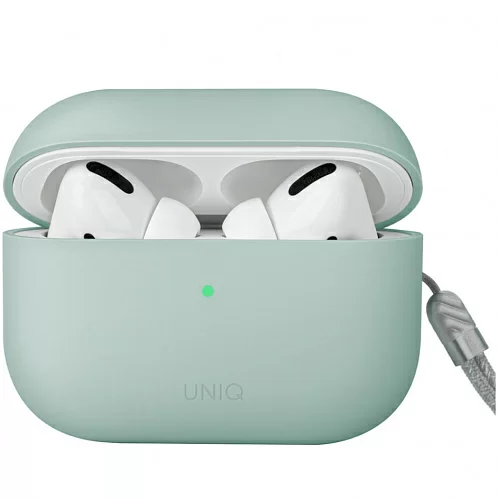 Чехол Uniq LINO Liquid для Airpods Pro 2, силикон, мятный