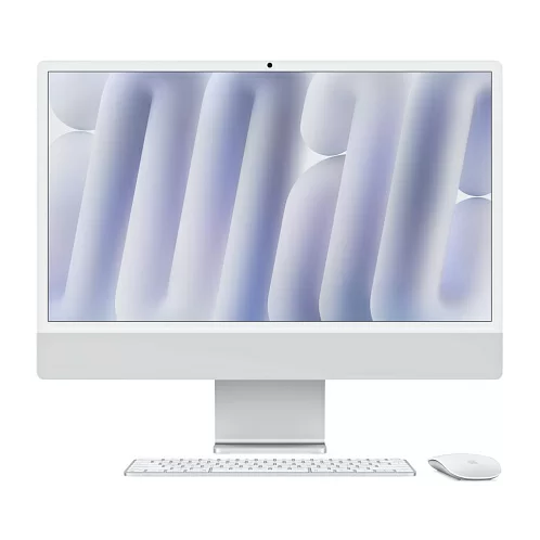 iMac 24" Retina 4,5K, (M4 10C CPU, 10C GPU, 2024), 24 ГБ, 512 ГБ SSD, серебристый