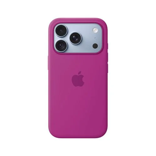 Чехол Apple Silicone Case для iPhone 18 Pro, MagSafe, силикон, маджента / magenta