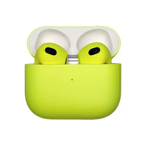 Наушники AirPods 3th MagSafe Charging Case, ярко-желтый матовый