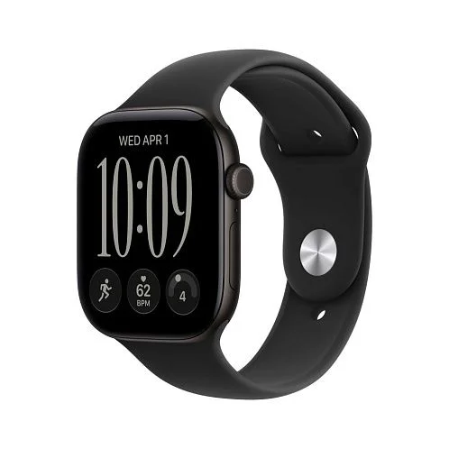 Watch S12, 46 mm,  черный алюминий, ремешок Sport Band, черный M/L