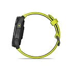 Умные часы Garmin Forerunner 965 черные, темно-серый DLC/титановый безель, ремешок - желто-черный 