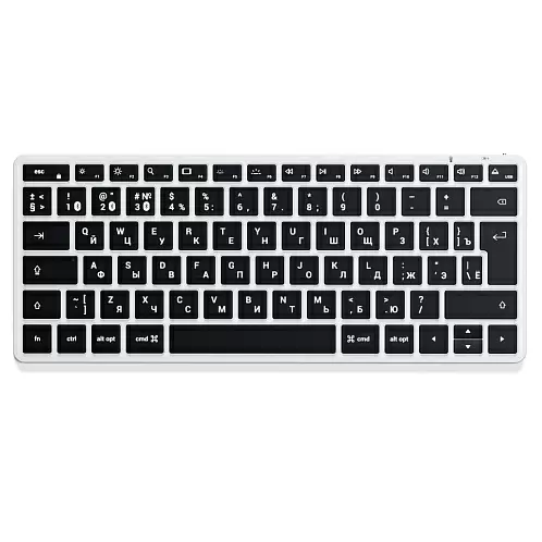 Беспроводная клавиатура Satechi Slim X1 Bluetooth Keyboard-RU, русская раскладка, серебристый