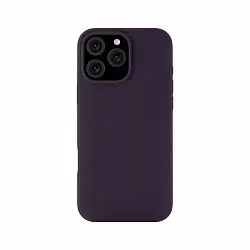 Чехол uBear Touch Mag Case для iPhone 16 Pro Max, силикон, софт-тач, темно-фиолетовый