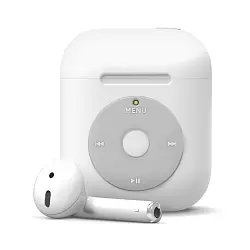 Чехол Elago AW6 Music player case для AirPods Gen 1 & 2, силикон, белый