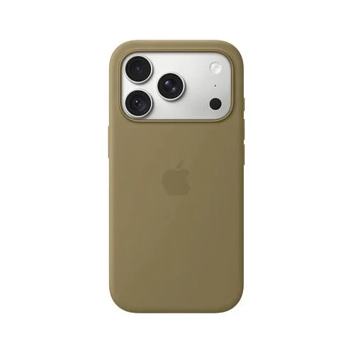 Чехол Apple Silicone Case для iPhone 18 Pro, MagSafe, силикон, оливковый / olive