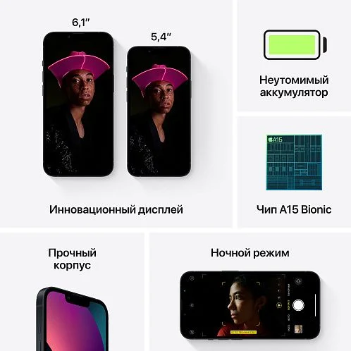 iPhone 13 128Gb чёрный б/у ★9,7
