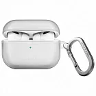 Чехол Uniq Glase TPU для Airpods Pro 2, с карабином, прозрачный