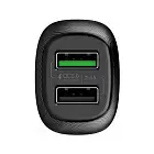 Автомобильное зарядное устойство Dorten 2-Port USB 36W Car Quick Charger QC3.0+PD3.0, черный