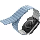 Ремешок Uniq Revix для Apple Watch 49/45/44/42 mm, двухсторонний, белый/голубой