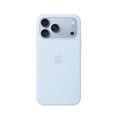Чехол Apple Silicone Case для iPhone 18 Pro Max, MagSafe, силикон, холодный голубой / crisp blue