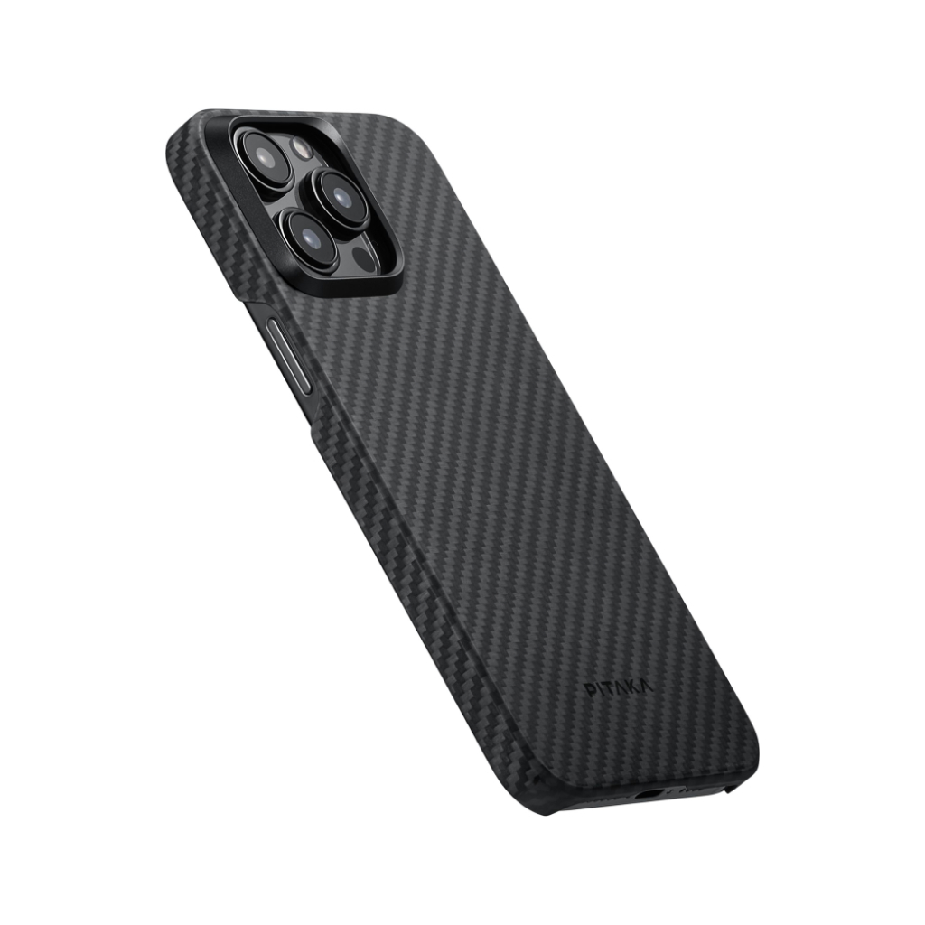 Чехол Pitaka MagEZ Case 4 для iPhone 15 Pro Max, кевлар 1500D, черный