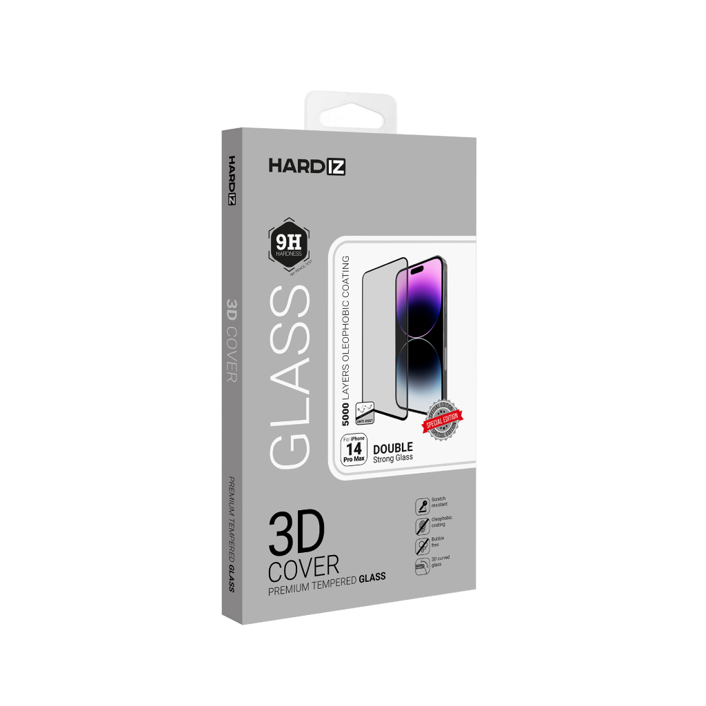 Защитное стекло для iPhone 14 Pro Max HARDIZ Premium Tempered Glass: 3D  Cover