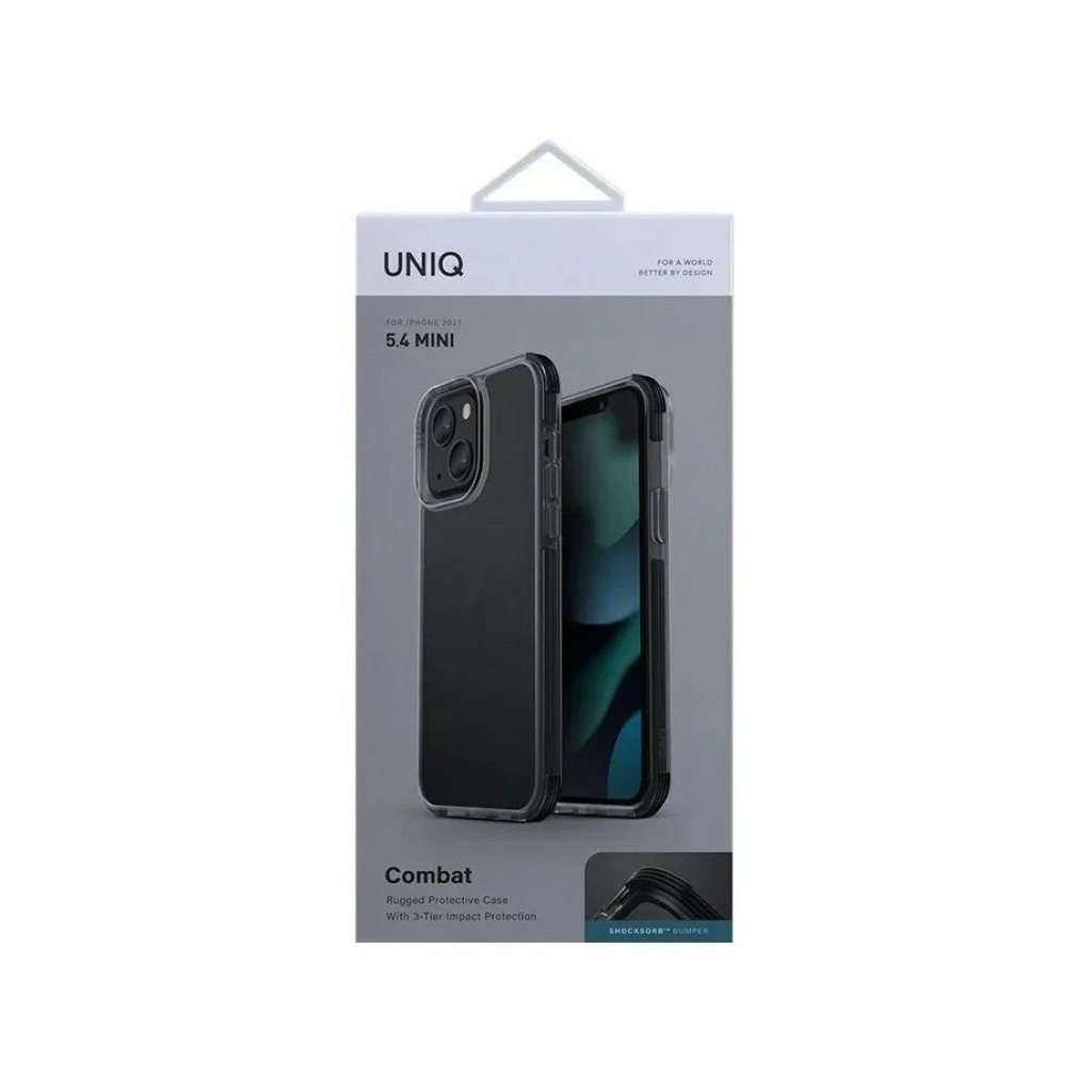 Купить Чехол Uniq Combat для iPhone 13 mini, черный в Москве в сети  магазинов iShop