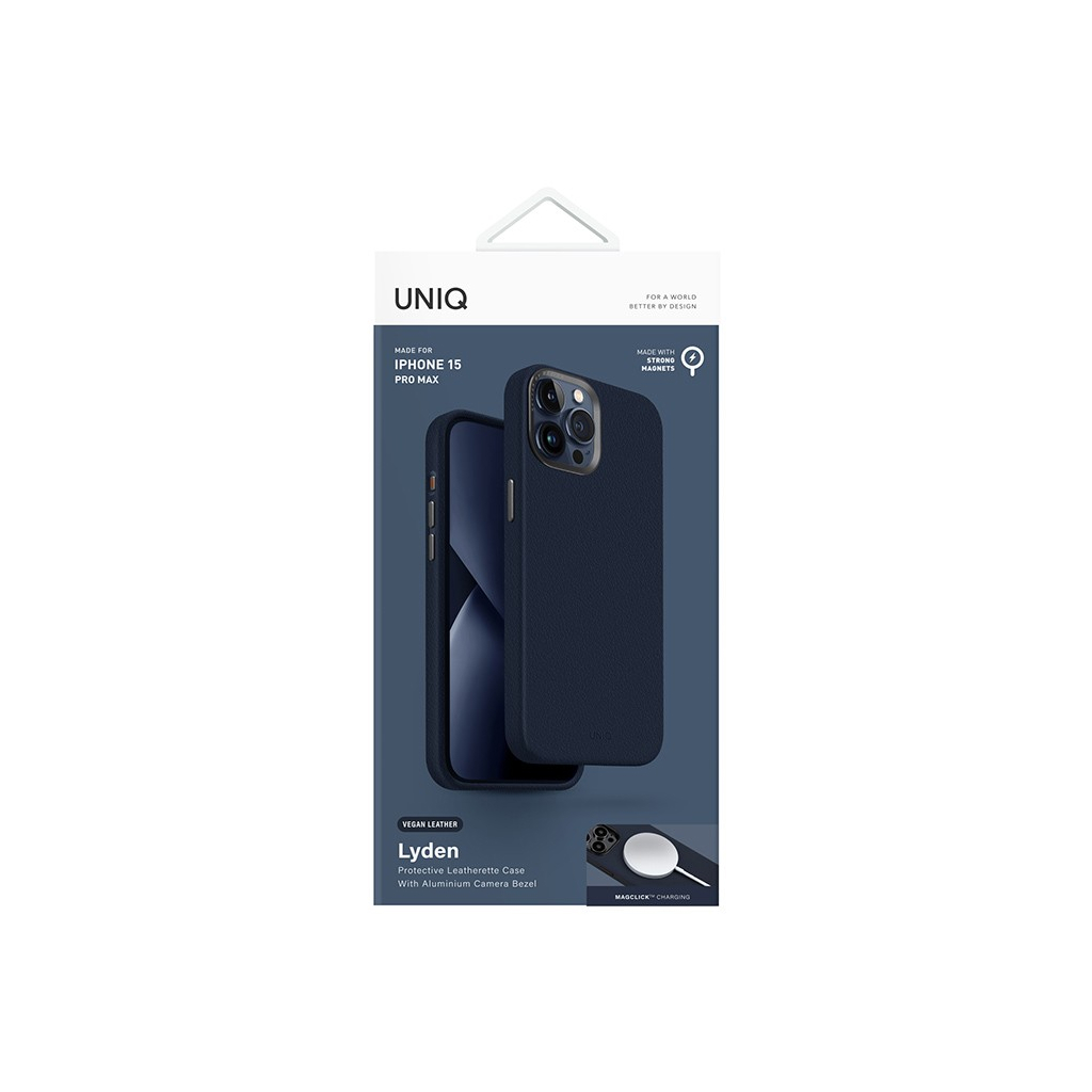 Купить Чехол Uniq для iPhone 15 Pro Max Lyden, MagSafe, синий в Москве в  сети магазинов iShop