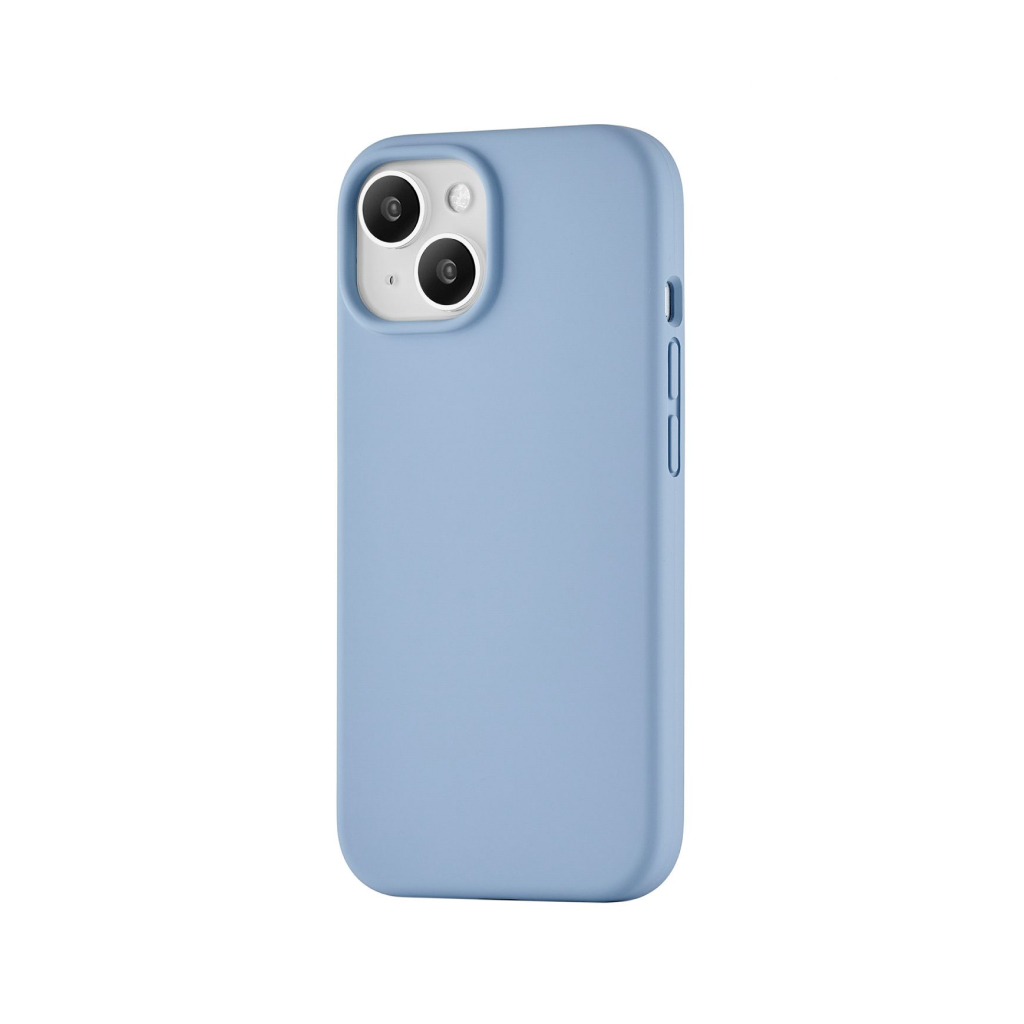 Купить Чехол uBear для iPhone 15 Touch Mag Case, силикон, софт-тач, голубой  в Москве в сети магазинов iShop