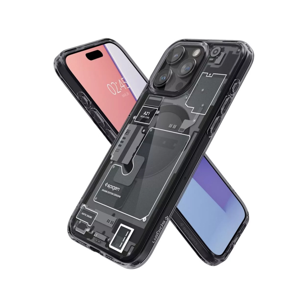 Купить Чехол SPIGEN Ultra Hybrid Mag для iPhone 15 Pro Max, zero one, синий  в Москве в сети магазинов iShop