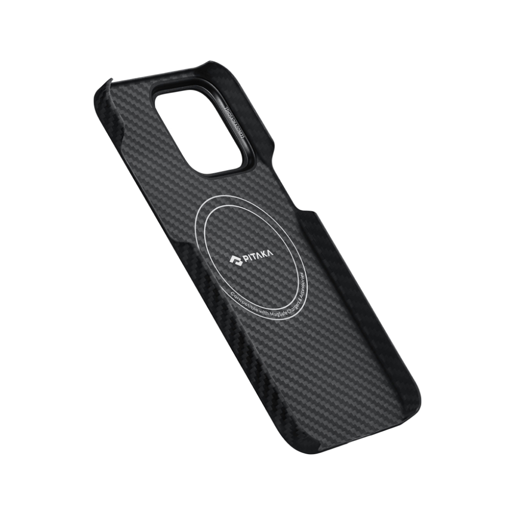 Чехол Pitaka MagEZ Case 4 для iPhone 15 Pro Max, кевлар 1500D, черный