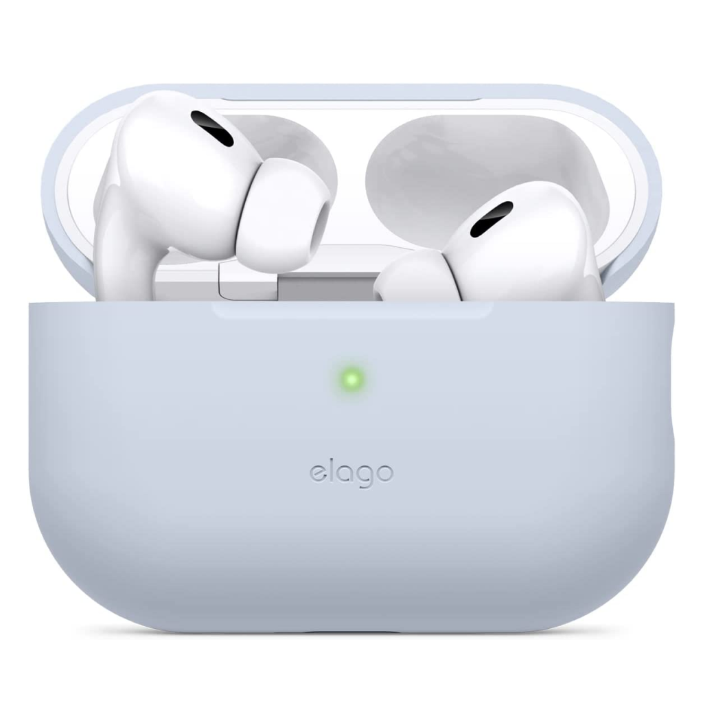 Купить Чехол Elago Silicone case для AirPods Pro 2, светло-голубой в Москве  в сети магазинов iShop