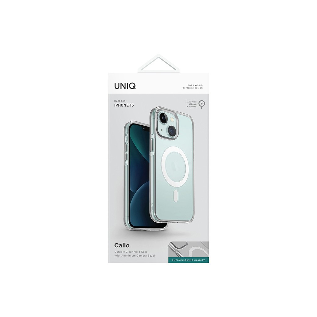 Купить Чехол Uniq для iPhone 15 Calio, MagSafe, прозрачный в Москве в сети  магазинов iShop