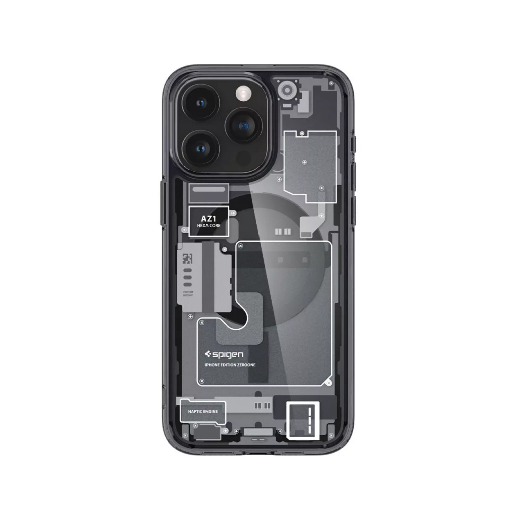 Купить Чехол SPIGEN Ultra Hybrid Mag для iPhone 15 Pro Max, zero one, синий  в Москве в сети магазинов iShop