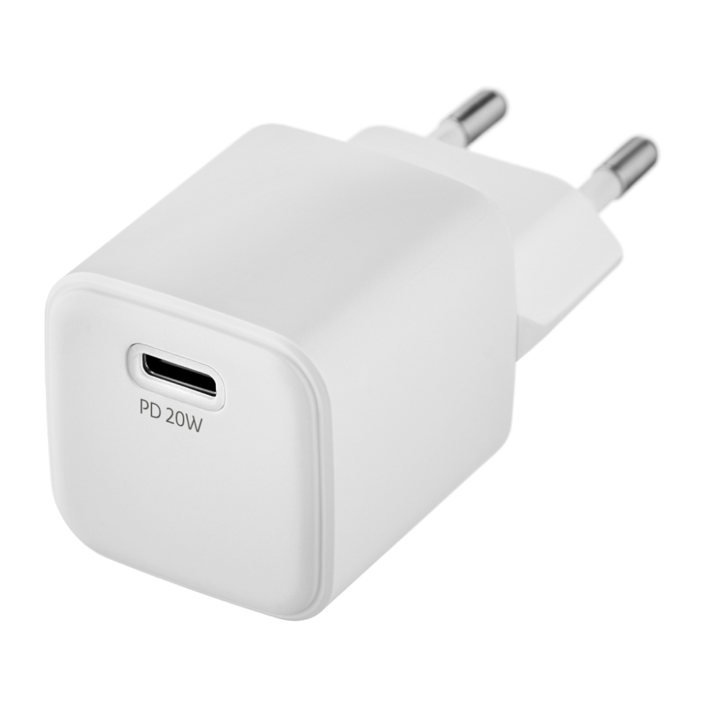 Купить Сетевое зарядное устройство uBear Wall charger Select 20W (USB-C),  белый в Москве в сети магазинов iShop