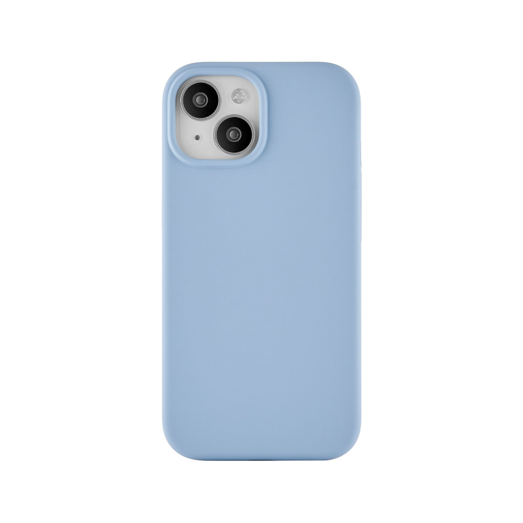 Купить Чехол uBear для iPhone 15 Touch Mag Case, силикон, софт-тач, голубой  в Москве в сети магазинов iShop