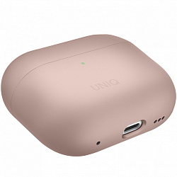 Чехол Uniq LINO Liquid для Airpods Pro 2, силикон, розовый