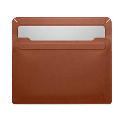 Чехол-конверт Spigen Valentinus Sleeve Laptop для Macbook 15-16", коричневый