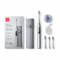 Электрическая зубная щетка Oclean X Pro Digital Set, комплект, серебристый