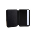 Чехол-бумажник Lagerfeld Wallet MagSafe Cardslot Stand Saffiano RSG logo, черный