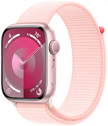 Watch S9, 45 mm, розовый, Sport Loop ремешок нежно-розового цвета
