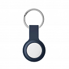 Чехол uBear Touch Ring Case для Apple AirTag с кольцом, силиконовый, темно-синий	