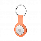 Чехол uBear Touch Ring Case для Apple AirTag с кольцом, силиконовый, оранжевый