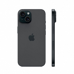 iPhone 15, 256 Гб, черный 1 Sim/eSim