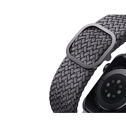Ремешок Uniq ASPEN для Apple Watch 40/38 mm, плетеный, серый