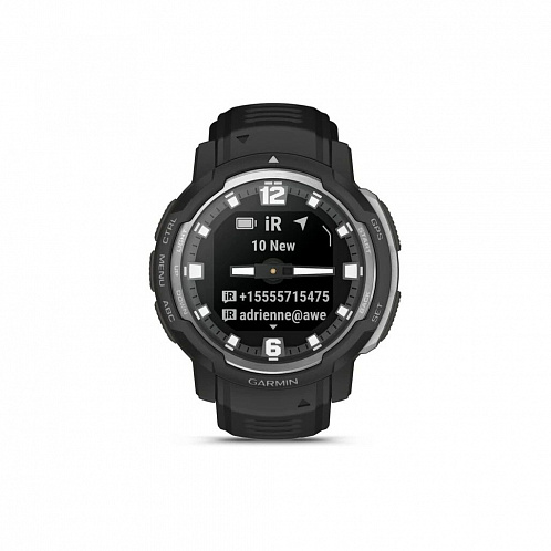 Умные часы Garmin Instinct Crossover - Standard Edition, черный