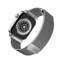 Ремешок Uniq Dante для Apple Watch 40/38 mm, сталь-сетка, серебристый