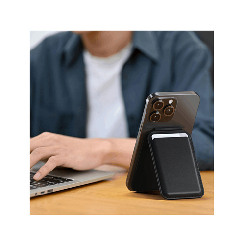 Чехол-бумажник Satechi Magnetic Wallet Stand, черный