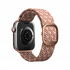 Ремешок Uniq ASPEN для Apple Watch 41/40/38 mm, плетеный, розовый